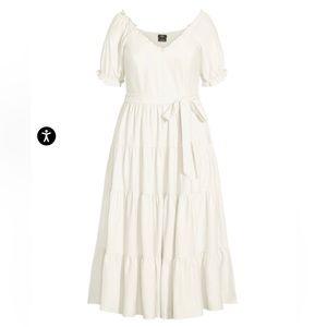 Avenue puff sleeve maxi dress